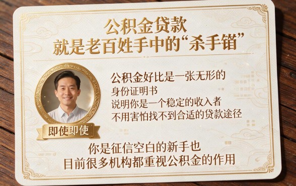 白户有公积金做什么贷款？2026这5个渠道深挖秒批！