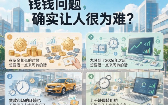 2026急需用钱必看！现在最容易贷款人人1000起，这5个易借口子最高6000速批