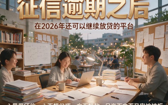 有逾期也能下款！2026年征信花户必看放款平台汇总