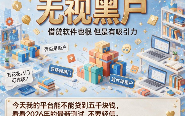 适合黑户无视黑户借款软件包下5000，2026这5个借钱2000软件对黑户要求不高