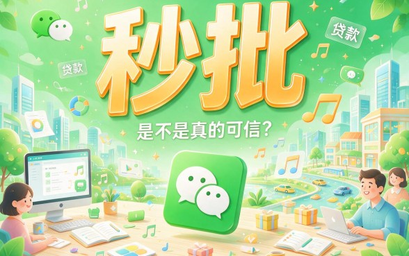 最新微信贷款口子秒批！2026这5个秒放款黑户也能下