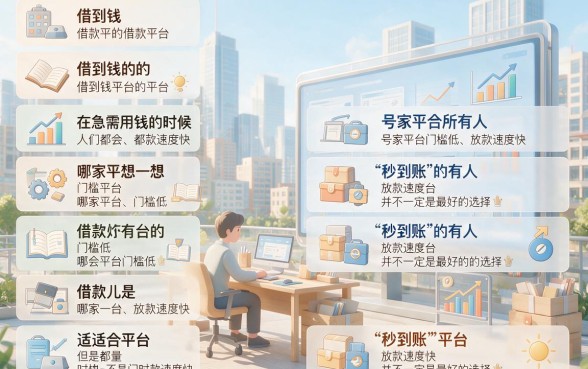 借款哪个最容易下?盯紧这5家,秒批到账快人一步!