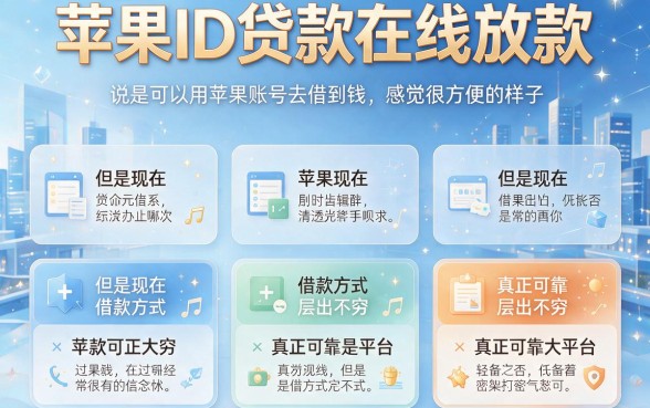2026最新盘点：苹果id贷在线放款这5个平台，秒批下款全解析！