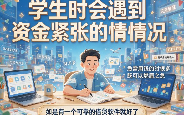 2026实测！5个借钱要求不高、4000元秒放款的学生贷款APP隆重解读