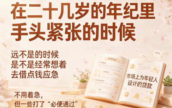 20周岁贷款必过！人人1000起秒批，这5个借钱口子2026年速查
