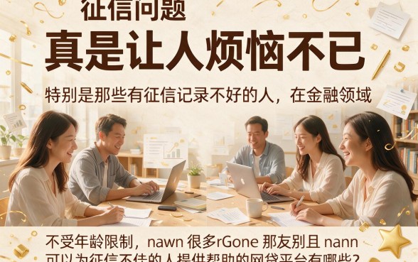 征信黑、征信烂也能借！盘点5个不查年龄的网贷口子，2026全网疯传
