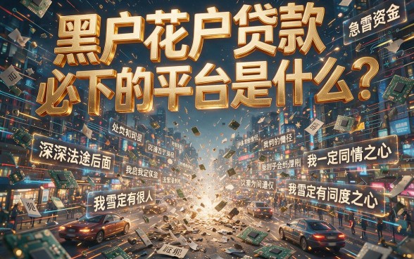 黑户花户贷款必下的平台是哪个？真实下款率全面分说