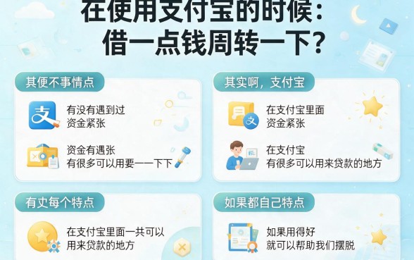 支付宝里什么口子可以借钱？这5个正规渠道一次讲清！