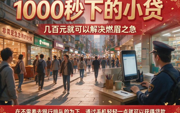 秒到账！1000秒下的小贷本月爆款盘点，附送3000元借款征信门槛低的口子整理