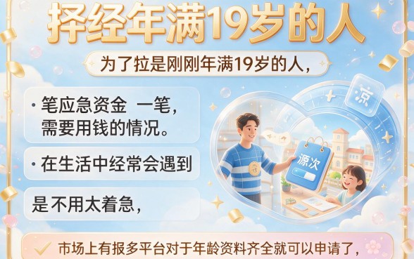 19岁百分百能借的网贷有哪些？这5个用着省心又靠谱，速看！