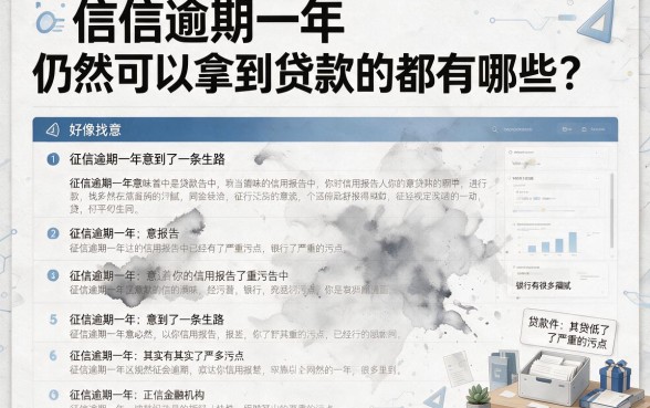 征信有逾期12个月还能下款的网贷口子有哪些？实测这几款通过率高！