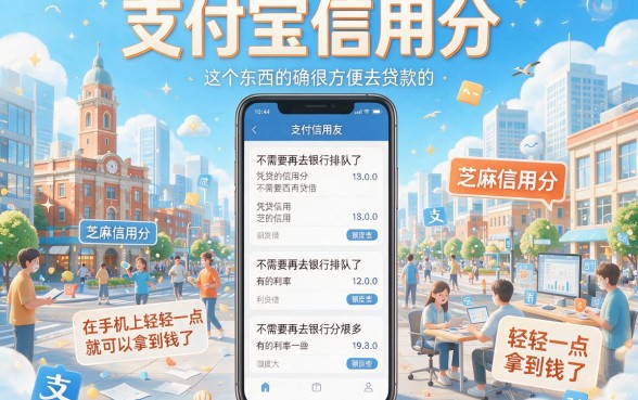 支付宝信用分借款必看！2026年这5个凭信用分借2000的网贷口子，靠谱实用到账快
