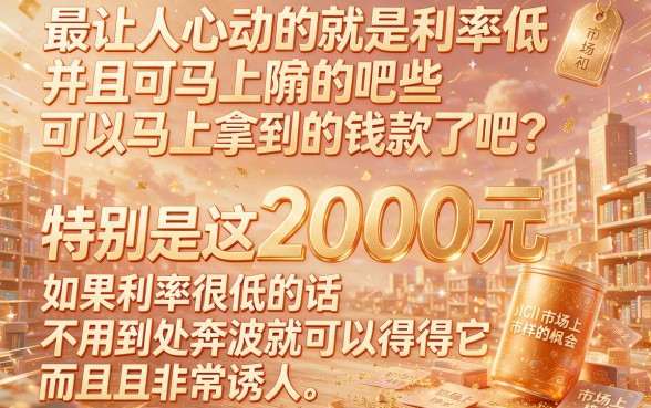 超低利息的贷款有哪些包下2000？这5个借钱7000对资质要求不高的APP速申