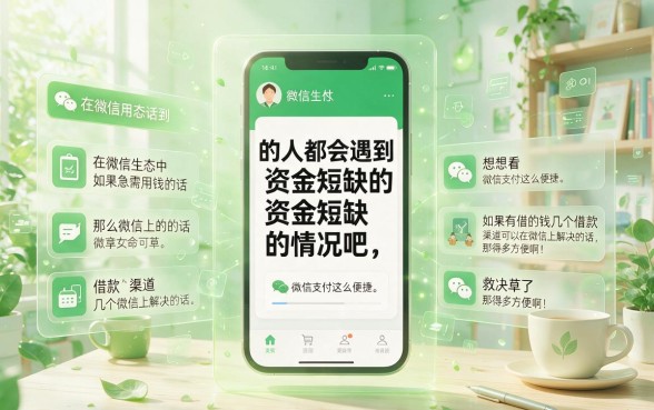 盘点5个微信能借钱的口子，轻松借到5000元