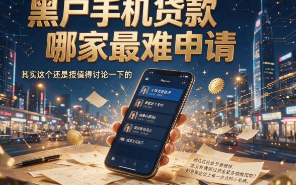 适合黑户这5个手机贷款App最容易下款，借钱4000资质要求不高实在好用