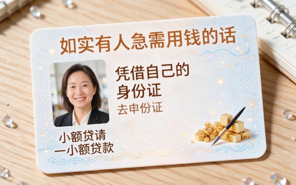 2026最新攻略：凭个人身份证小额借款，这3家口子轻松借5000