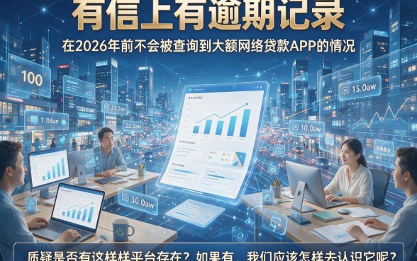 征信有逾期也能下款，这些不查征信大额网贷app真实存在吗？