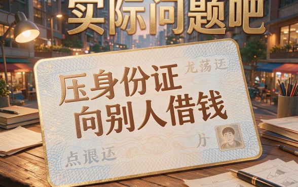 压身份证跟我借钱？这5个平台凭身份证就能借3000，急用钱速看！