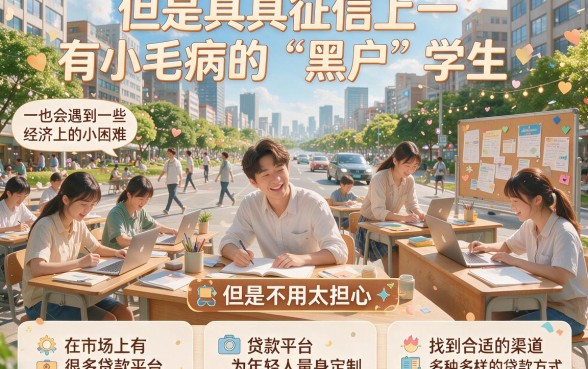 黑户大学生去哪贷款合适？这5个安心渠道值得收藏！