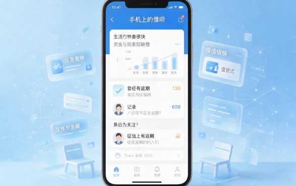 征信有逾期也能借！2026亲测好用的5个手机借钱软件，6000元门槛低短期周转合适