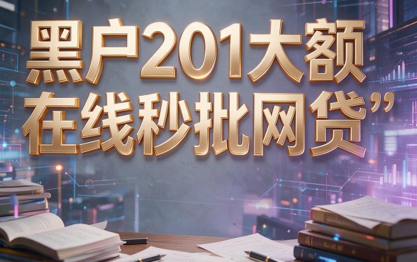 黑户201必看！2026大额在线秒批网贷内行揭秘，这5个6000元借款软件不查征信秒到账