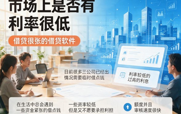 5个利息低到离谱的app借钱口子，急需4000元必看汇总！