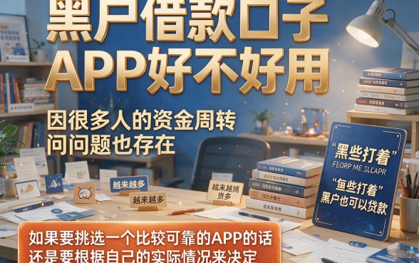 黑户借款口子app怎么样？这5个要求不高的口子，借7000省事又省心