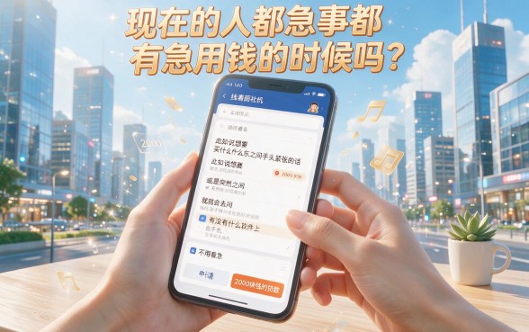 急用2000元周转？2026这5个借钱平台无视查用、一次爱上，什么手机软件可以借钱包下2000直接告诉你