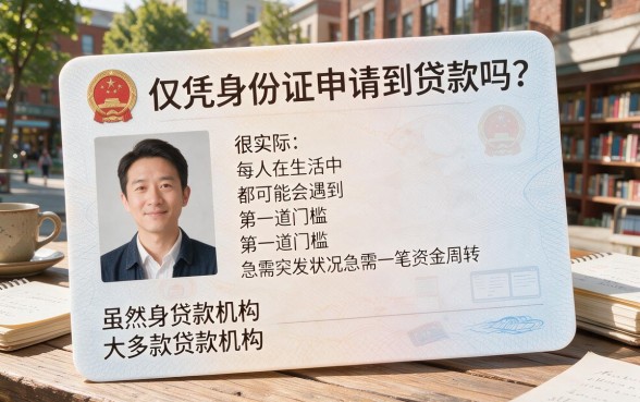2026年最新实测：凭身份证可以贷款不？这2000元借款软件对征信要求真不高！