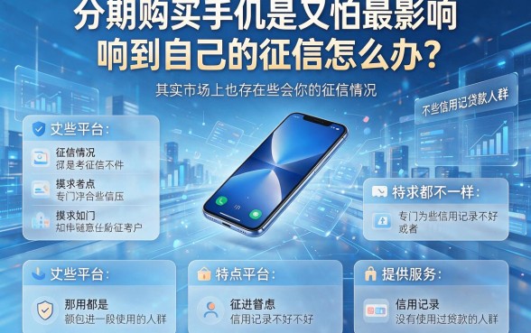 分期手机不看征信的有几种？2026内部测试曝光，附5个征信要求低的借款平台