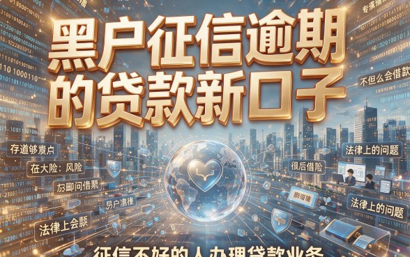 2026年实测揭秘：黑户征信逾期也能下的贷款新口子6，到底靠不靠谱？