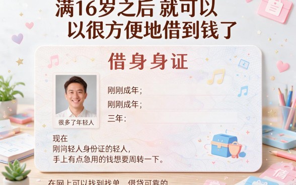 16岁凭身份证就能借钱?2026不看后悔!5个满十六周岁可贷2500的APP深度拆解