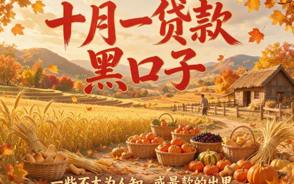十月一贷款黑口子独家盘点！这5个口子抓紧收藏