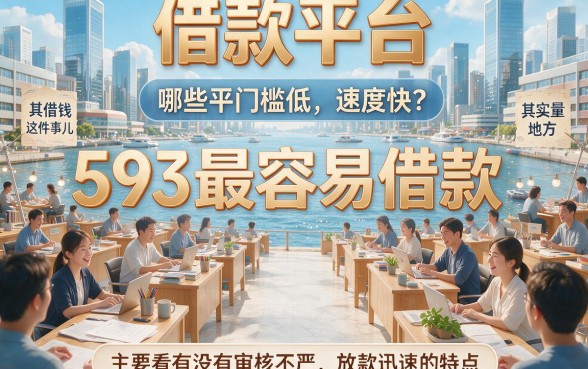 593最容易借款的口子来了！实测这5个5000元口子秒下款