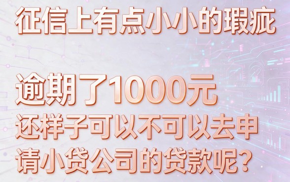征信有逾期也别慌！这5个1000元小贷平台审批超容易，借钱秒到账
