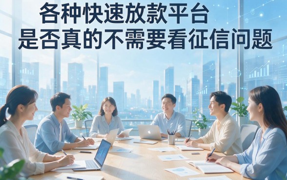 快速借款平台不看征信吗？真相大揭秘速来围观！