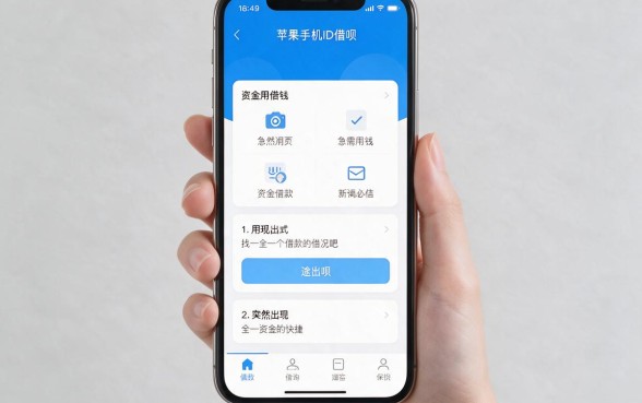 苹果手机ID借钱的软件赶紧收藏！2026年这5个ID贷款5000的平台真的超便捷