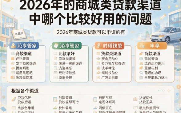 2026商城类贷款口子最新实测！这5个无视征信、资质不好也能秒下款