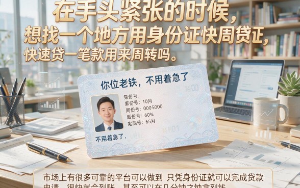 用身份证在哪里借钱快到账稳？2026这5个凭身份证借款20000元秒过的软件值得信赖