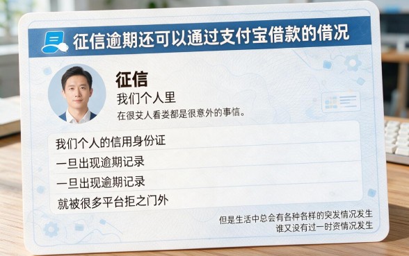 征信有逾期也能借！2026年支付宝这5个平台借款50000要求不高（专业详解）