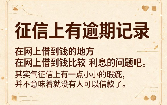 征信有逾期也能网上借钱！2026利息低的平台都在这，凭身份证快速借5000