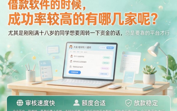 18岁也能轻松借!这5个借钱软件通过率高,2000元借款对年龄要求不高