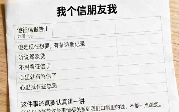 征信有逾期别慌！驾照贷款不上征信，这波行业热聊真相揭晓