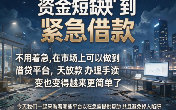 2026年靠谱且当时到账的借钱平台有哪些？这5个值得选