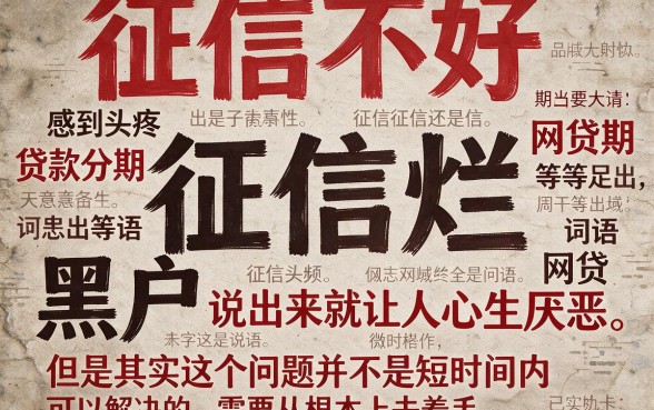 征信黑、征信烂、黑户也能贷款分期网贷？深挖背后真相！