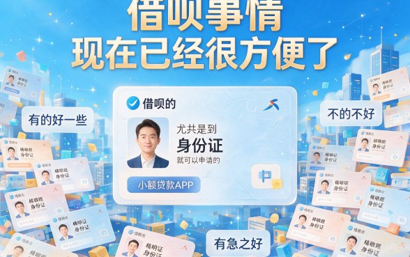 只凭身份证号就能借钱的软件有哪些？2026年这5个秒下1000的口子千万别错过