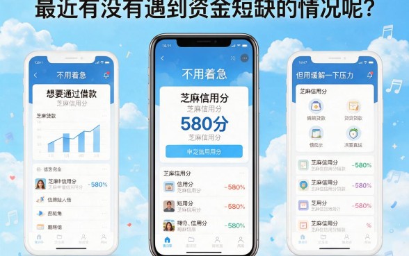 芝麻信用分580分也能借!2026这5个贷款稳下的APP渠道速藏