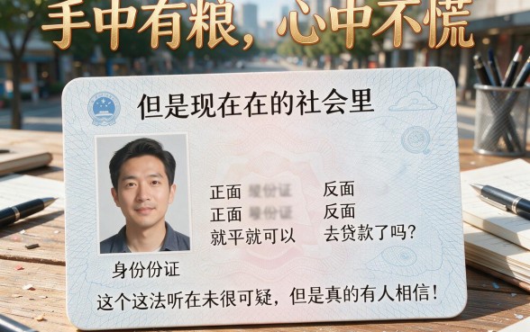 光凭身份证正反面可贷款不？2026实测这5个身份证要求低、秒下款的借款平台