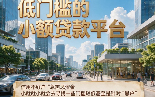 适合黑户低门槛小额贷款平台有哪些?专业拆解助你快速匹配