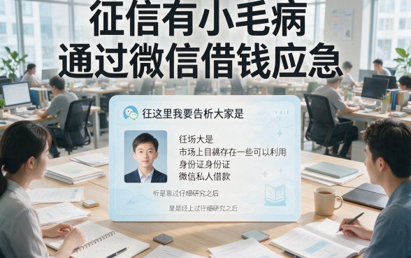 适合黑户凭身份证微信私人借款1000元，这5个App在2026年抢先曝光